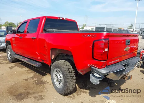 2018 Chevrolet Silverado 2500Hd Wt из США, поврежденный, VIN 1GC1KUEG1JF113479